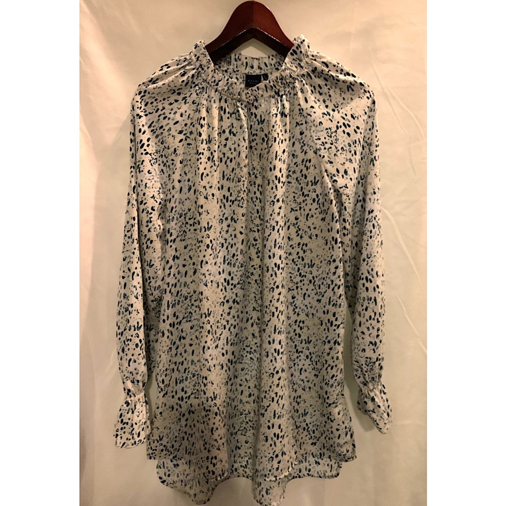 Kaari Blue long sleeve blouse/tunic, size L